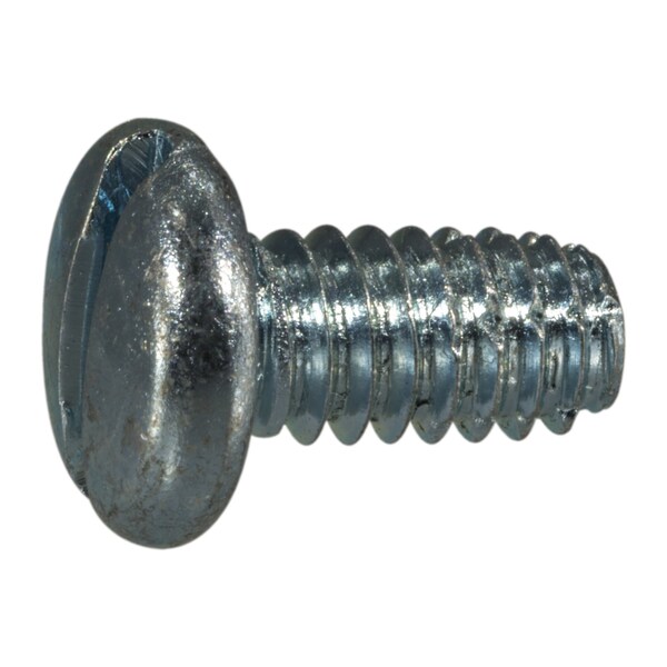 Midwest Fastener Thread Cutting Screw, 1/4" x 1/2 in, Zinc Plated Steel Pan Head Slotted Drive, 20 PK 61512 - main